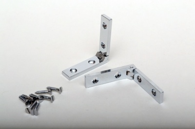 Solid Brass Strap Hinges with 95° Stop (pair)